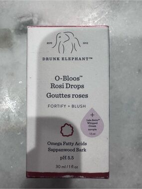 Drunk Elephant O-Bloos Rosi Drops - Peachy Pink Box